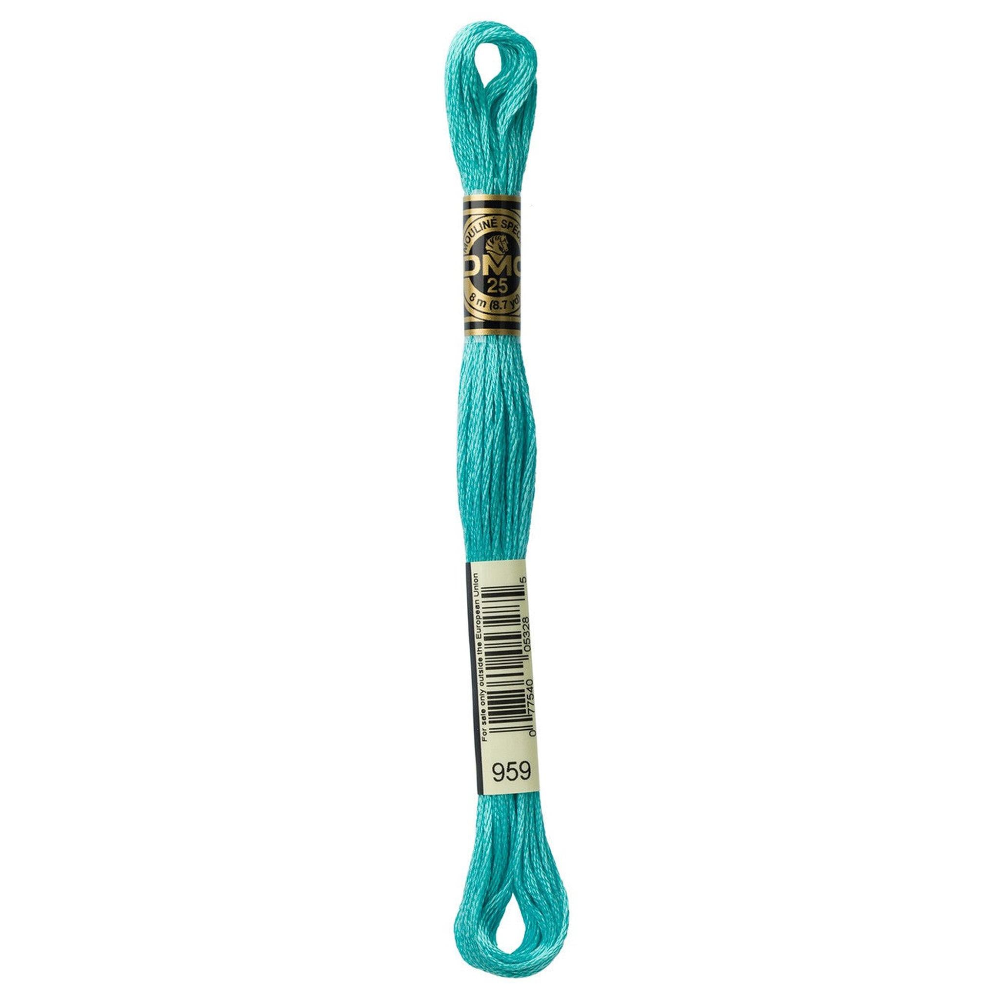 DMC Six-Strand Embroidery Floss - 959 Medium Sea Green