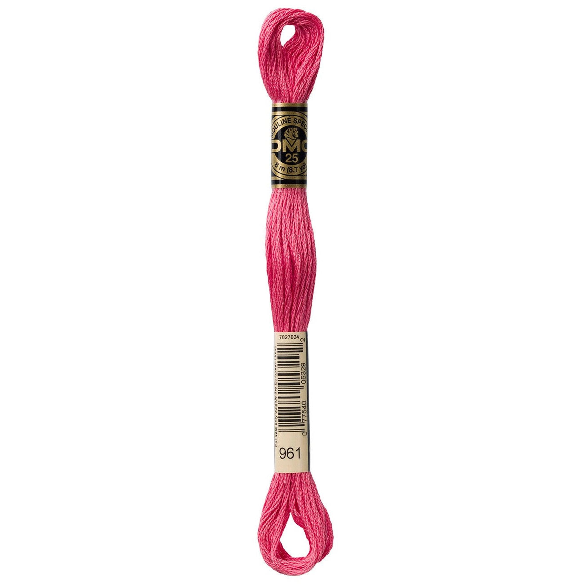 DMC Six-Strand Embroidery Floss - 961 Dark Dusty Rose