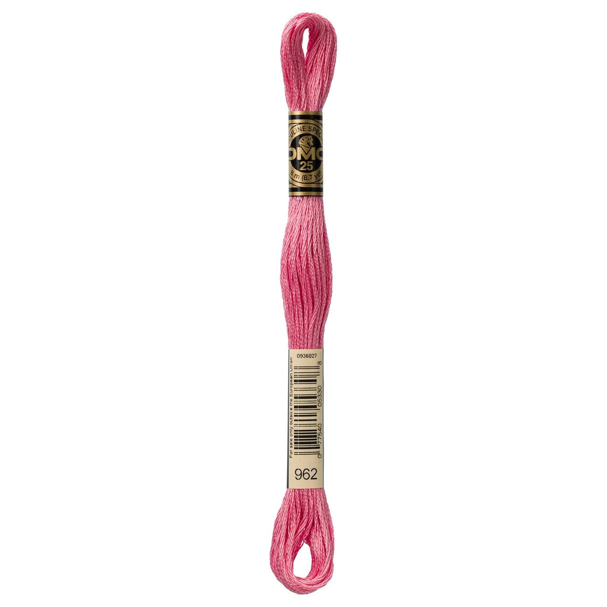 DMC Six-Strand Embroidery Floss - 962 Medium Dusty Rose
