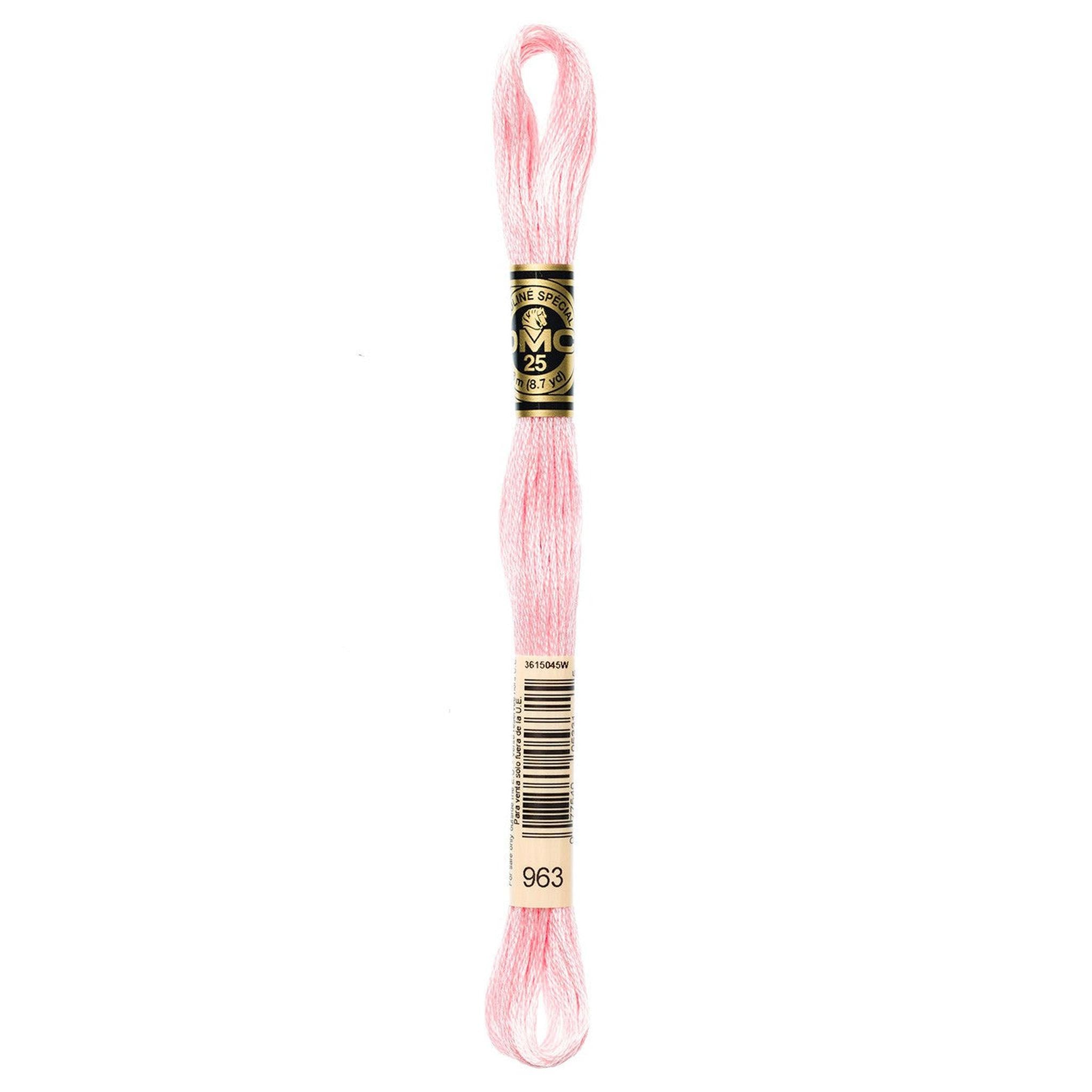 DMC Six-Strand Embroidery Floss - 963 Ultra Very Light Dusty Rose