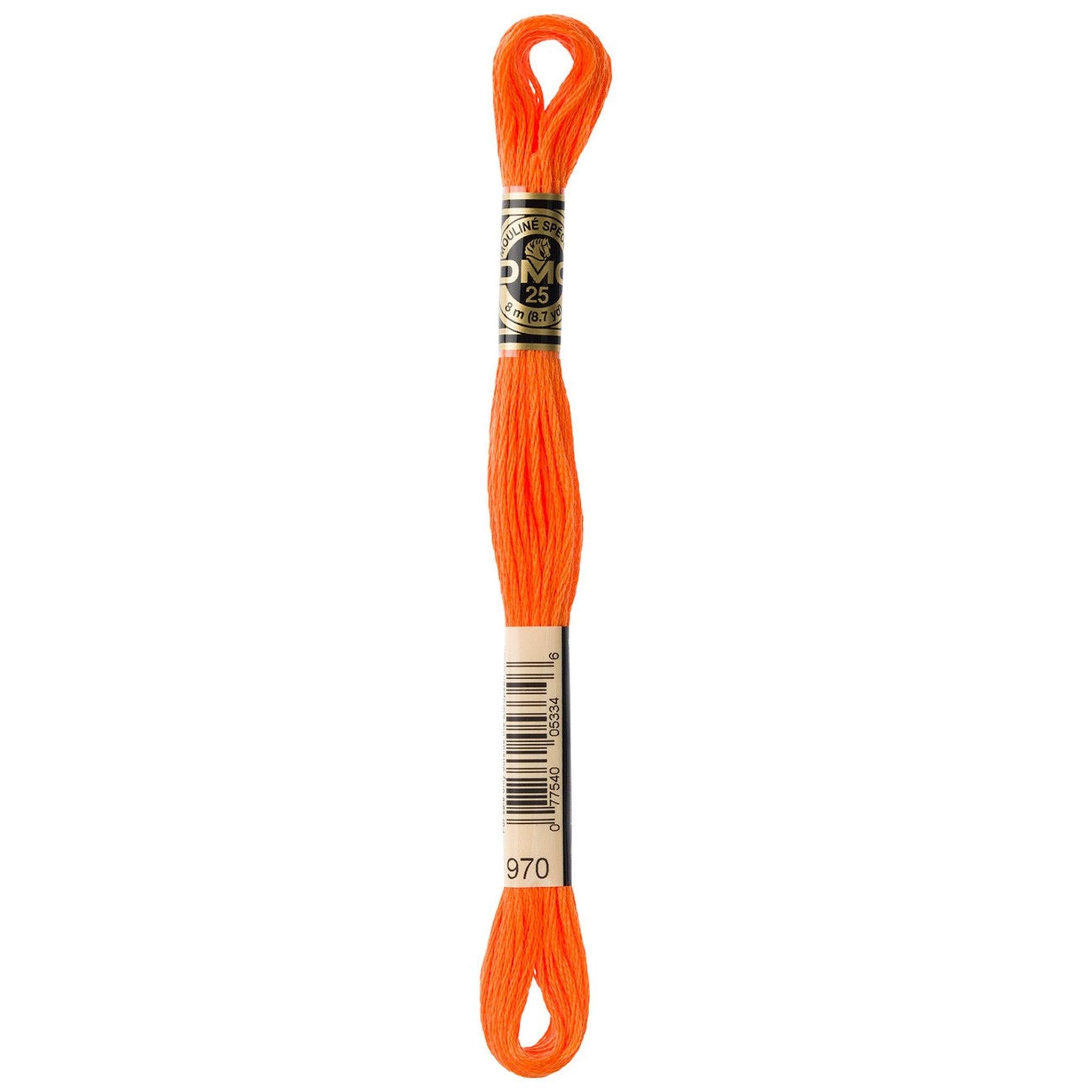 DMC Six-Strand Embroidery Floss - 970 Light Pumpkin