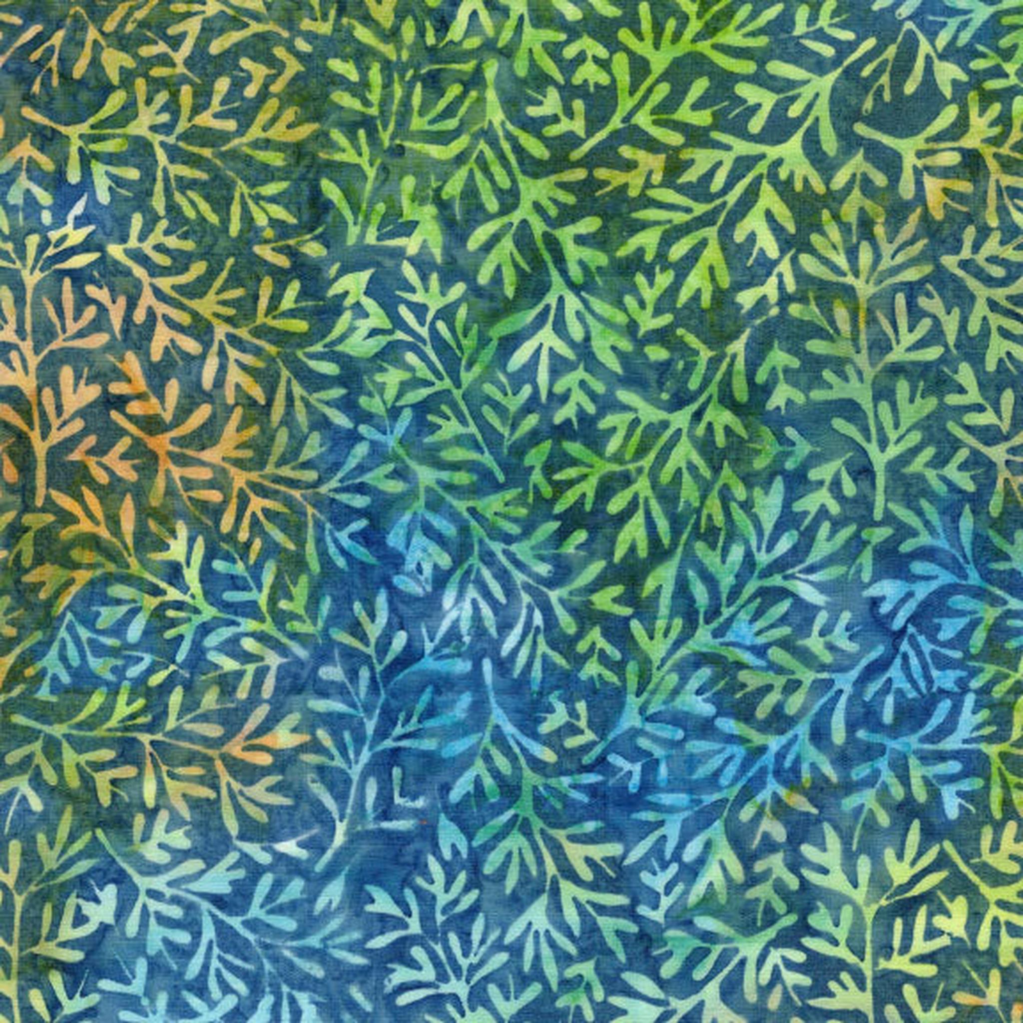 Sunflower Spice - Tossed Vines - Blue Azure
