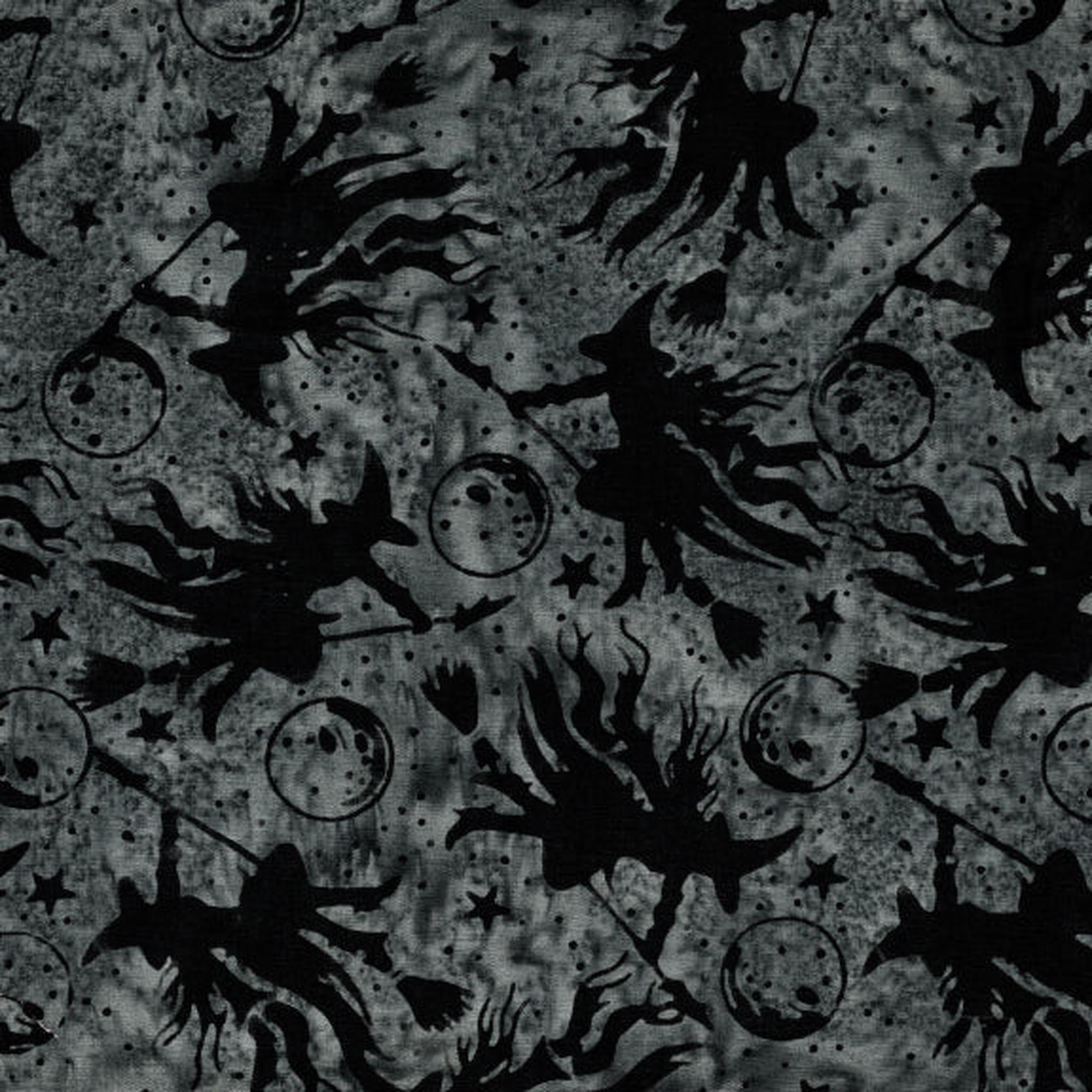 Boo Bash - Witches Moons Stars - Grey Tin