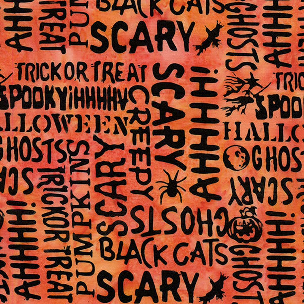 Boo Bash - Halloween Words - Orange Marmalade