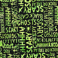 Boo Bash - Halloween Words - Green