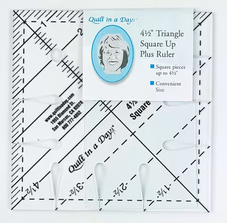 4 1/2 Triangle Square Up PLUS Ruler