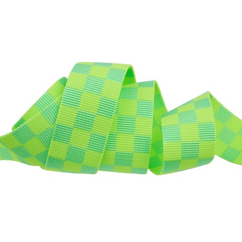 Tula Pink  1-1/2in Wide Renaissance Ribbon Webbing - Check Please Moonbeam