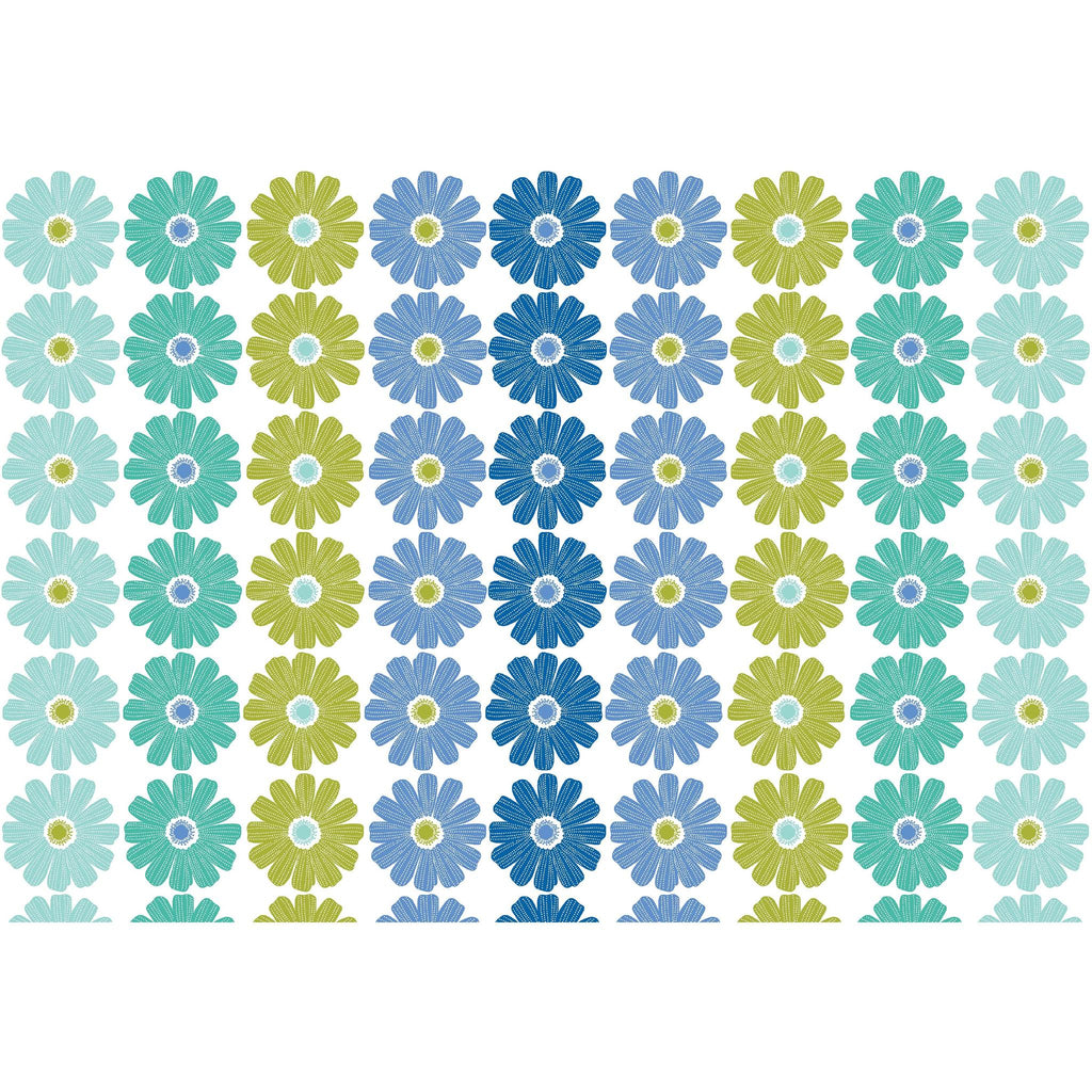 Chalk Garden - Daisy Ombre Stripe - Blue/Multi
