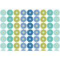 Chalk Garden - Daisy Ombre Stripe - Blue/Multi