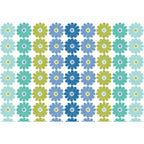 Chalk Garden - Daisy Ombre Stripe - Blue/Multi