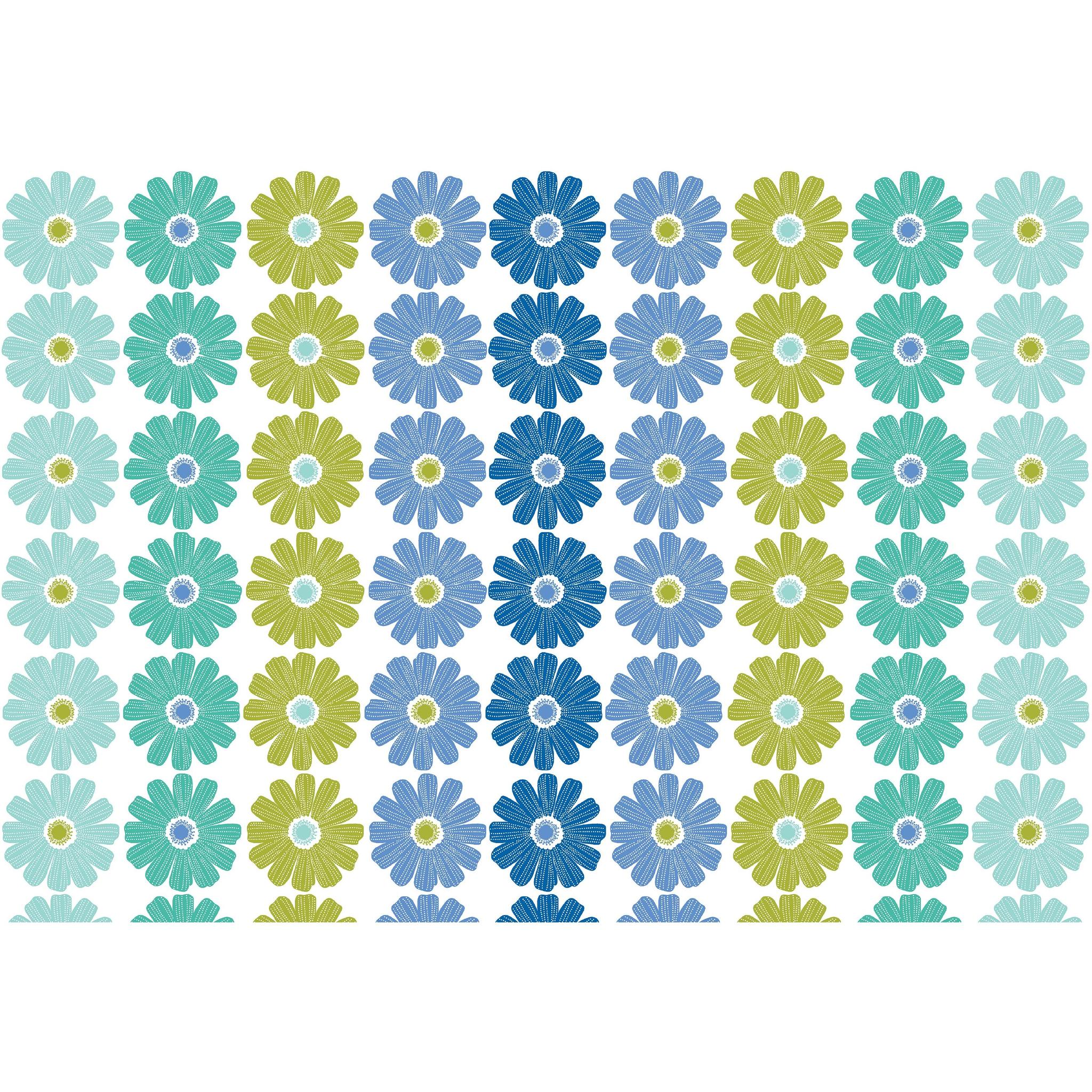 Chalk Garden - Daisy Ombre Stripe - Blue/Multi
