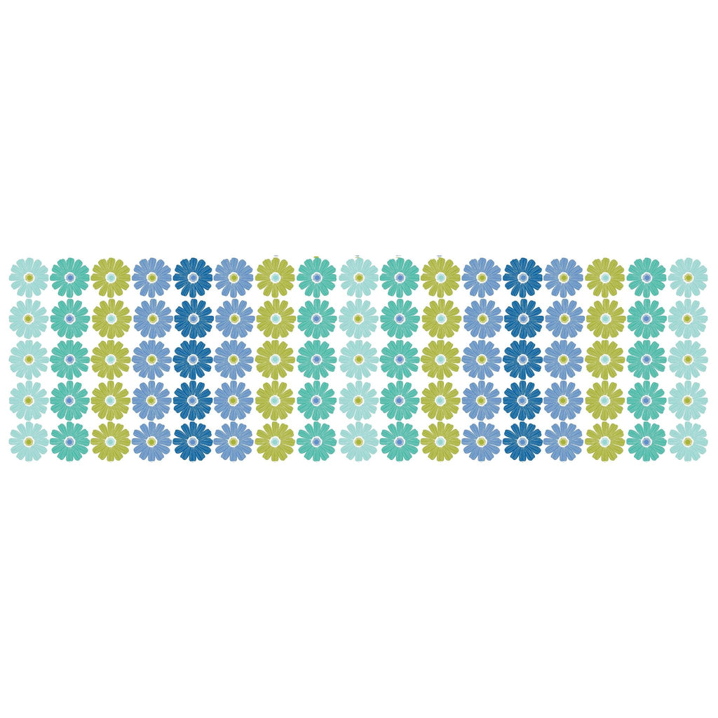 Chalk Garden - Daisy Ombre Stripe - Blue/Multi
