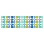 Chalk Garden - Daisy Ombre Stripe - Blue/Multi