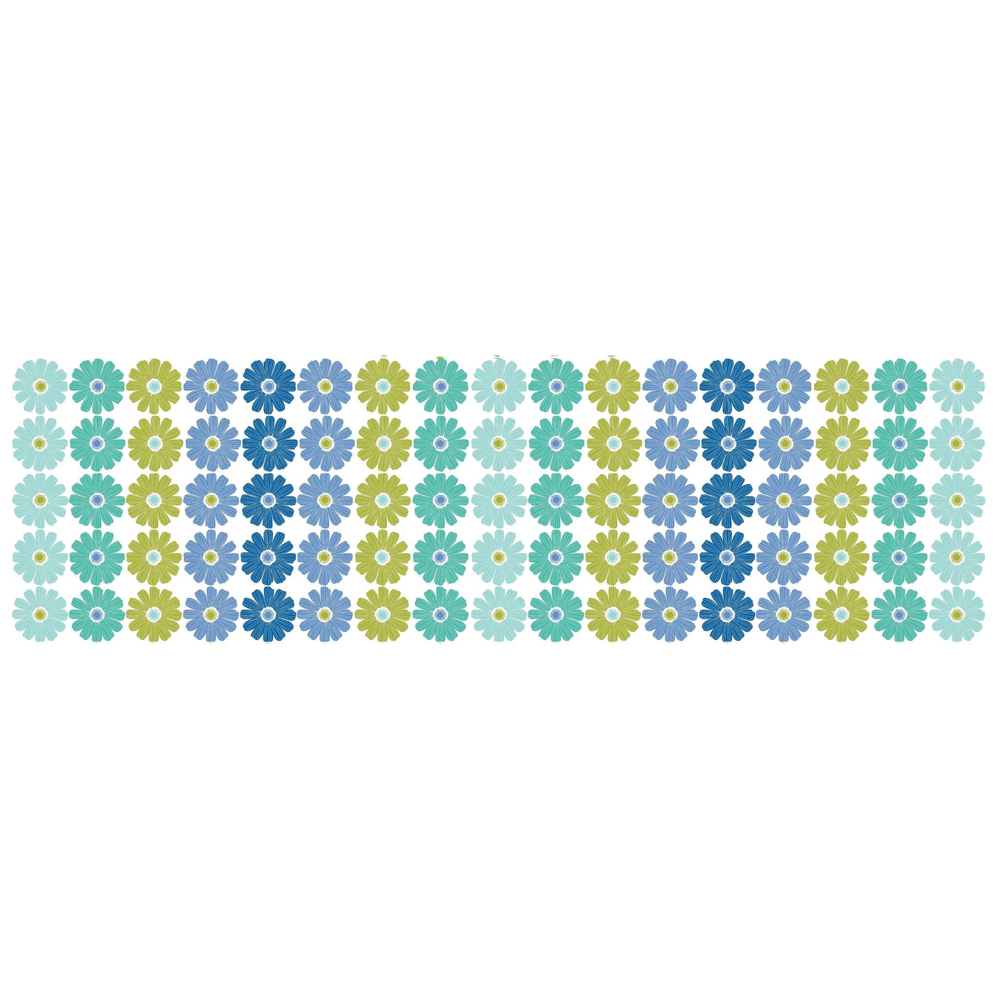 Chalk Garden - Daisy Ombre Stripe - Blue/Multi
