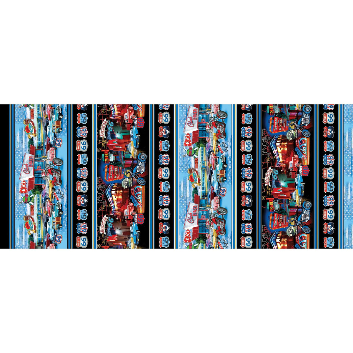 America's Highway - Route 66 Stripe - Multi