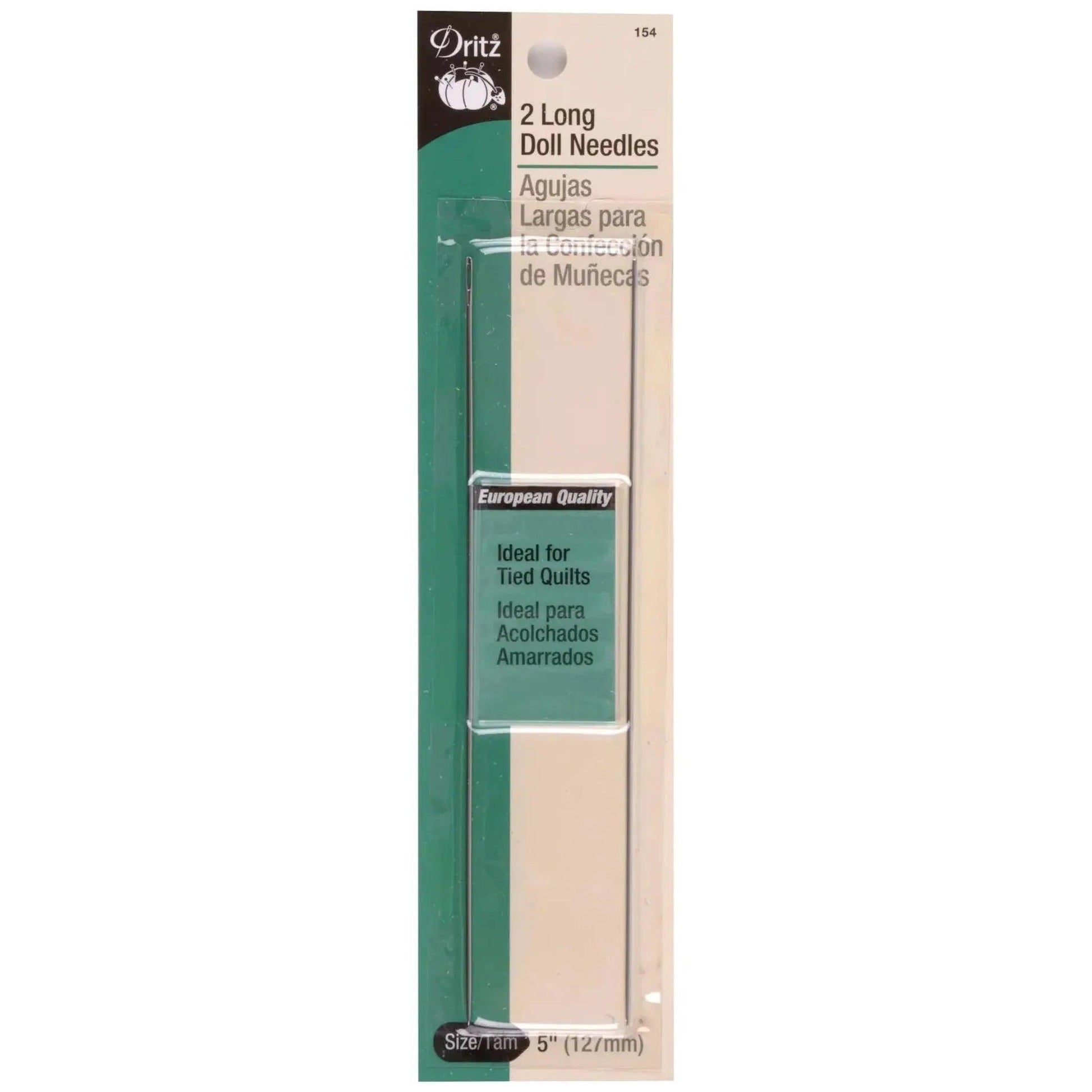 Prym Dritz Dollmaking Needles 5in 2ct