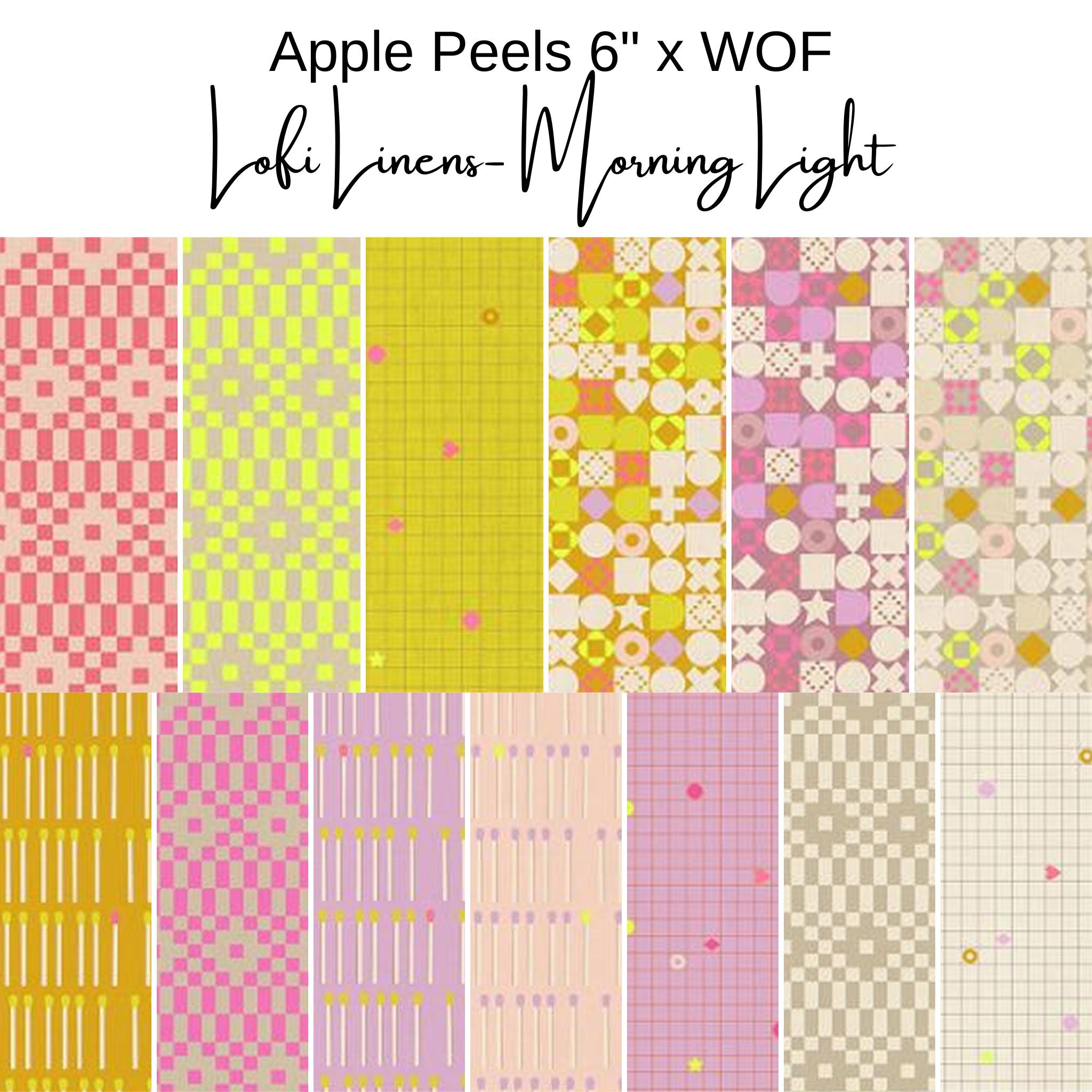 6" Apple Peels (13) - Lofi Linens - Morning Light