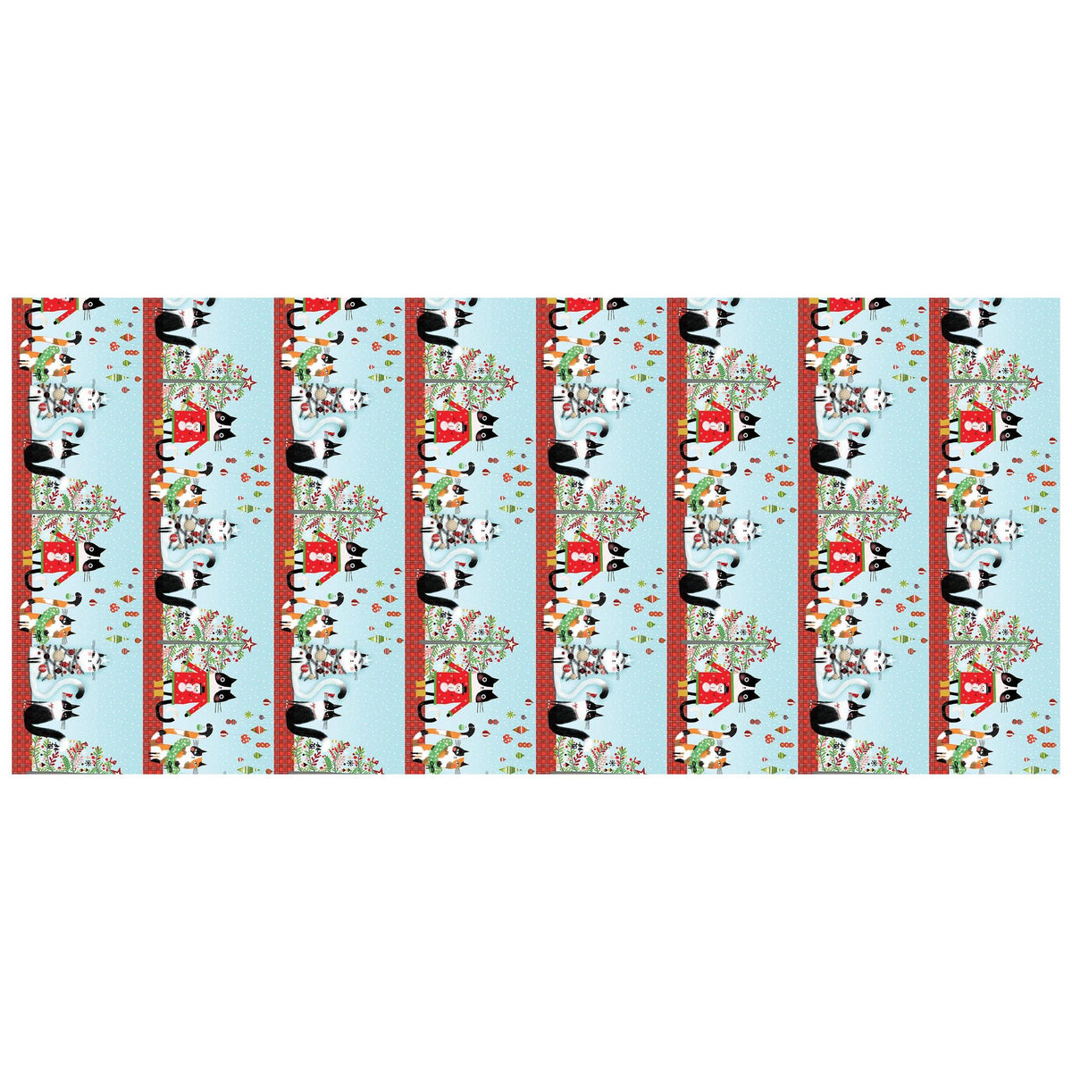 Meowy Christmas - Meowy Christmas Stripe - Multi