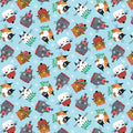 Meowy Christmas - Cat Christmas Toss - Light Turquoise