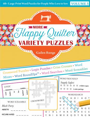 Happy Quilter Variety Puzzles: Volume 3