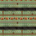 Touchdown - Grid Iron Stripe Green background By Skyline Studio