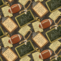 Touchdown - Grid Iron Charcoal background By Skyline Studio