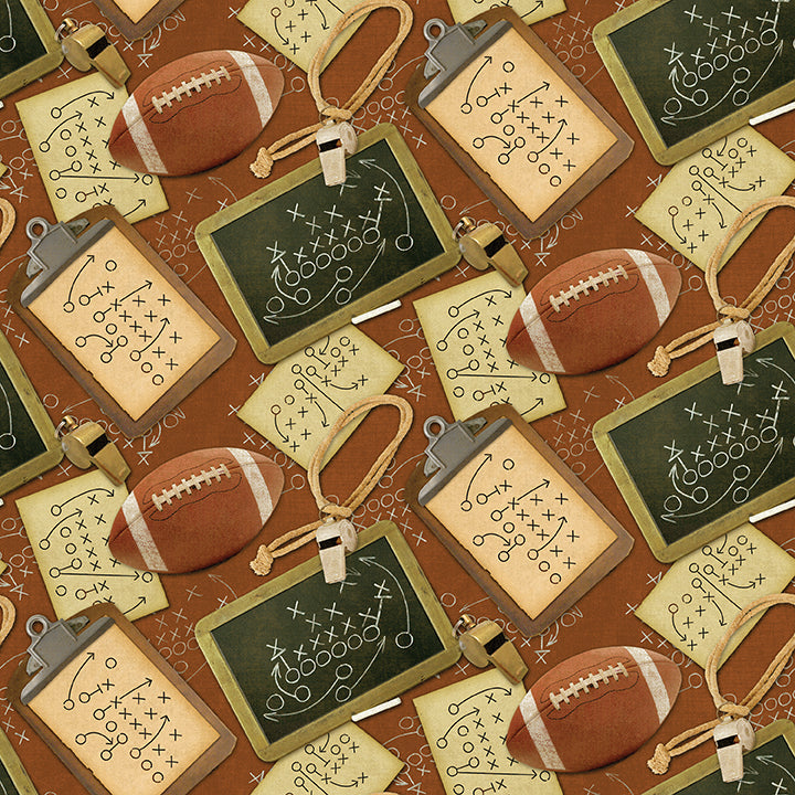 Touchdown - Grid Iron Leather background By Skyline Studio