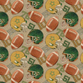 Touchdown - Football Season Tan background By Skyline Studio