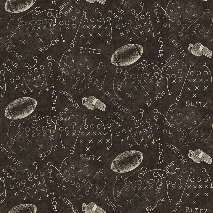 Touchdown - Playbook Charcoal By Skyline Studio