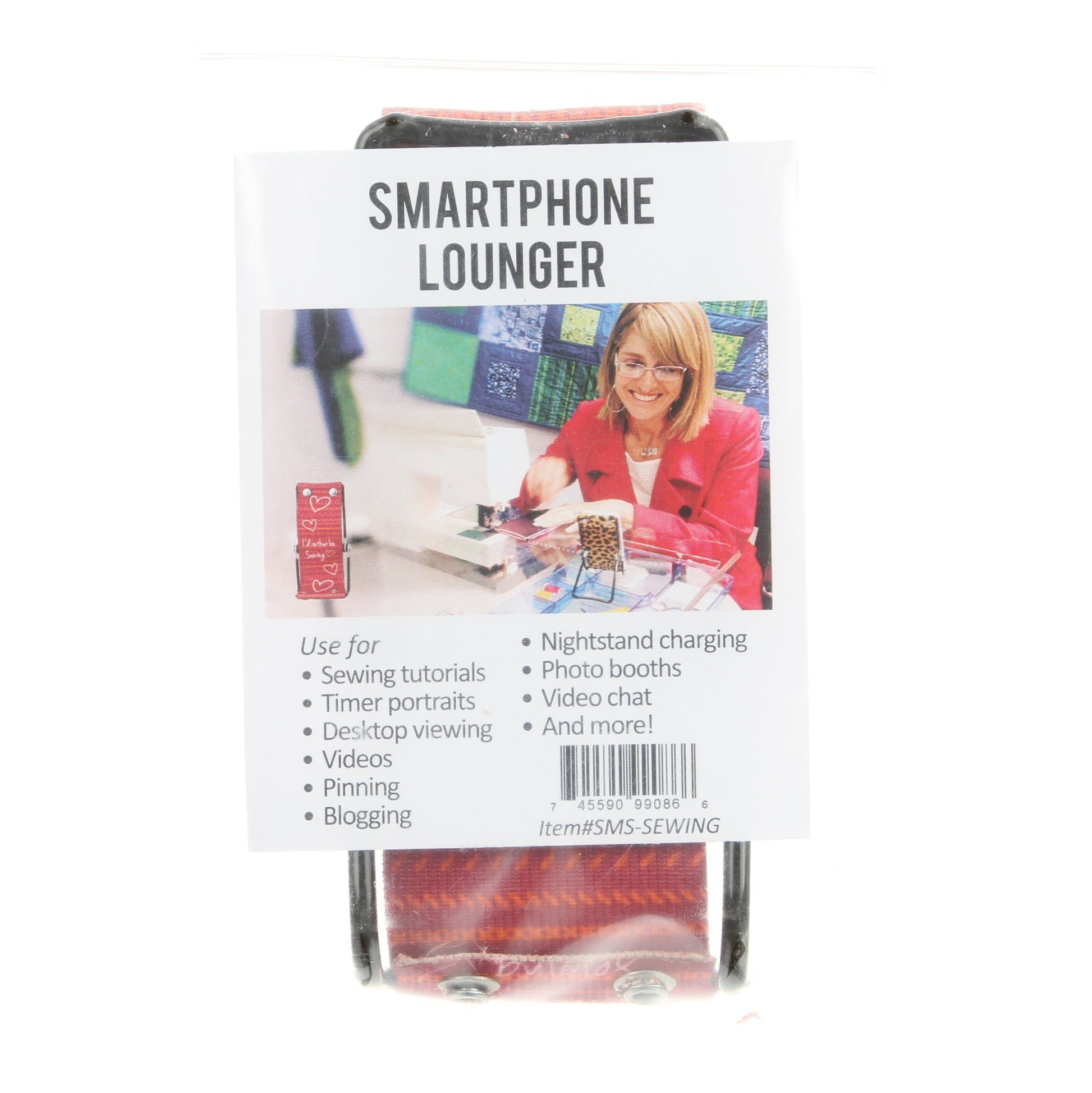 Smartphone Lounger Pink I'd Rather Be Sewing