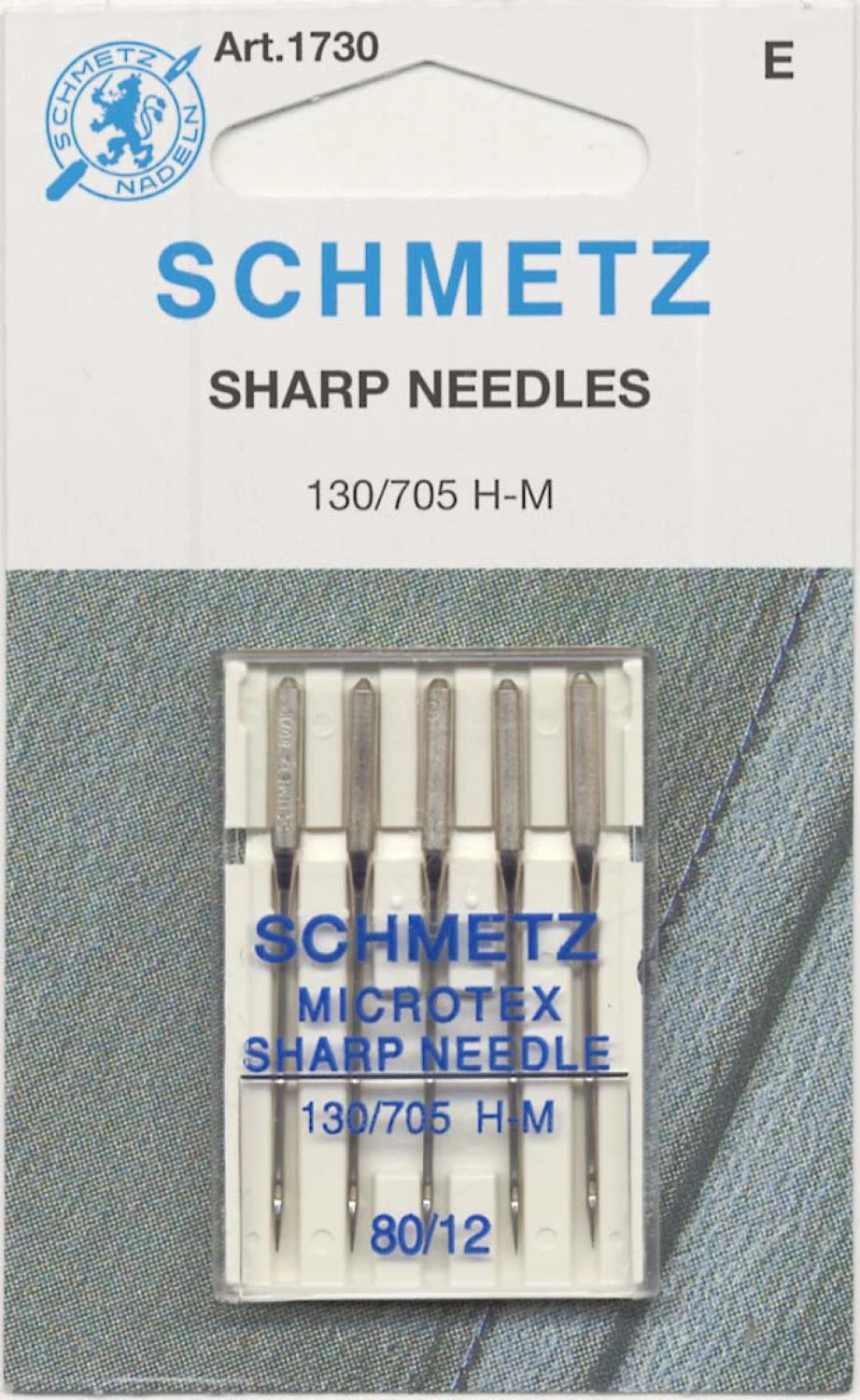 Schmetz Sharp / Microtex Machine Needle Size 80/12