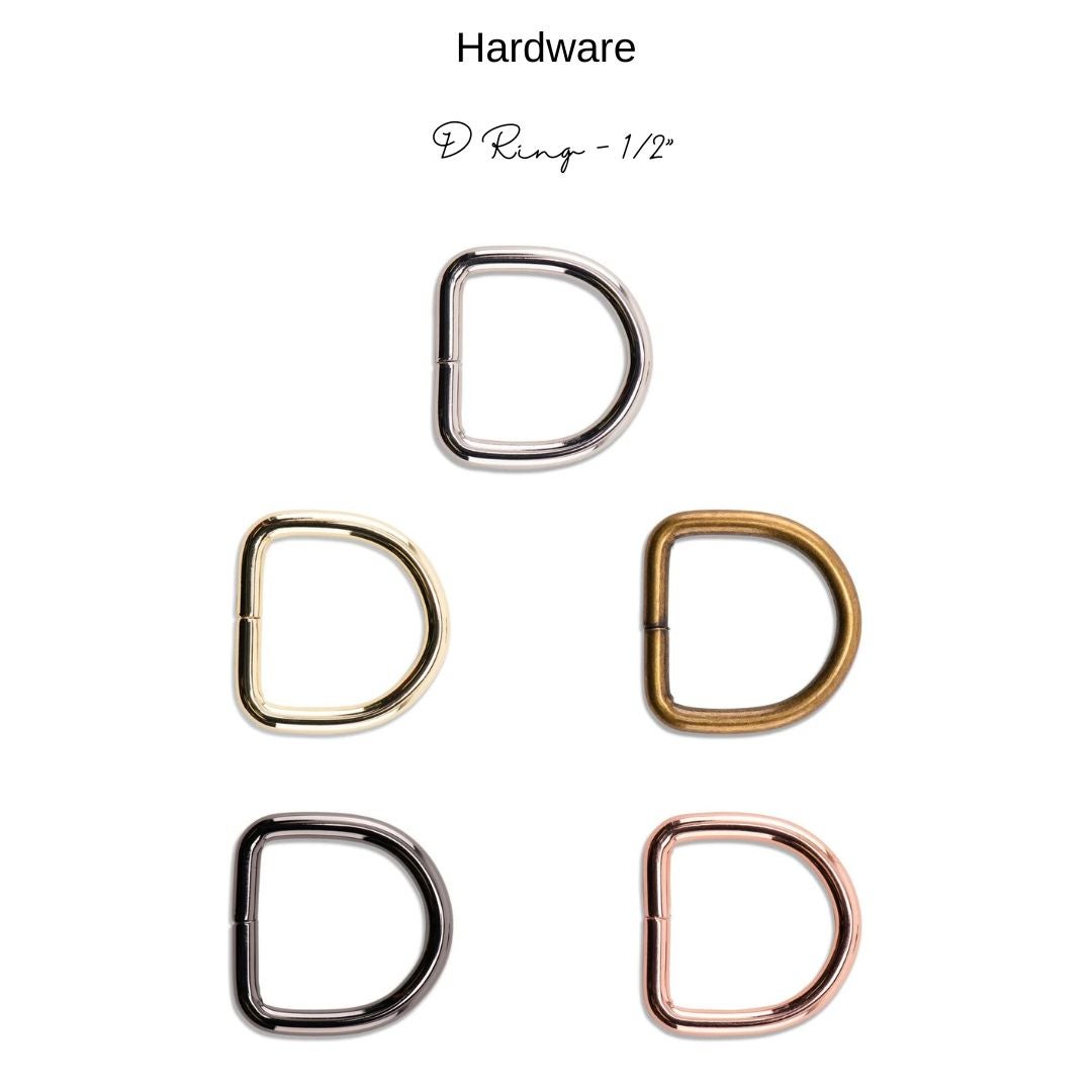 Hardware: D-Ring 1/2" | Multiple Finishes