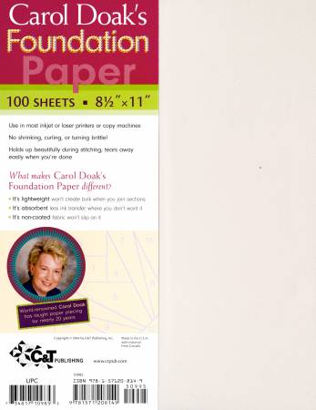 Carol Doak's Foundation Paper - 100 Sheets