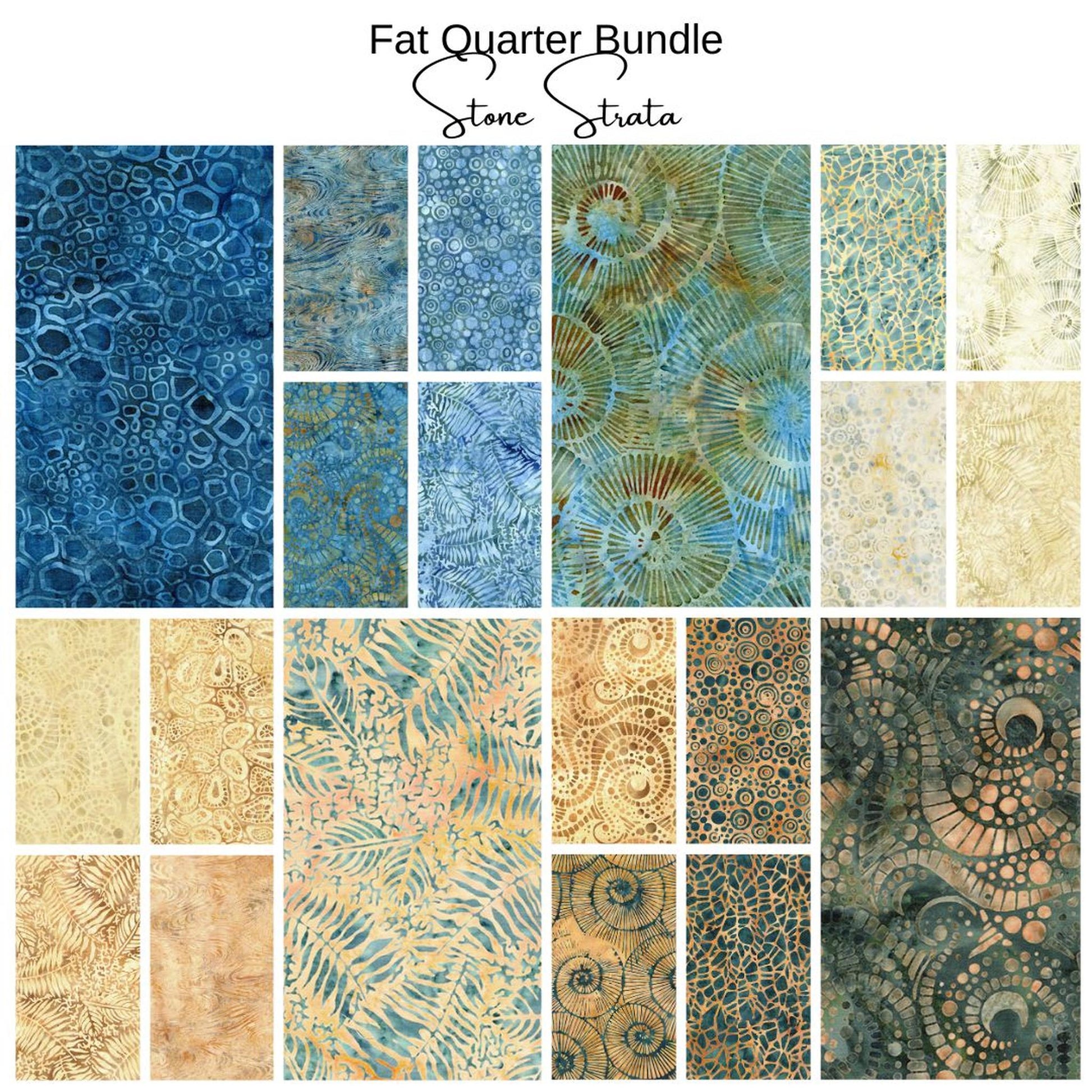Fat Quarter Bundle (20) - Stone Strata