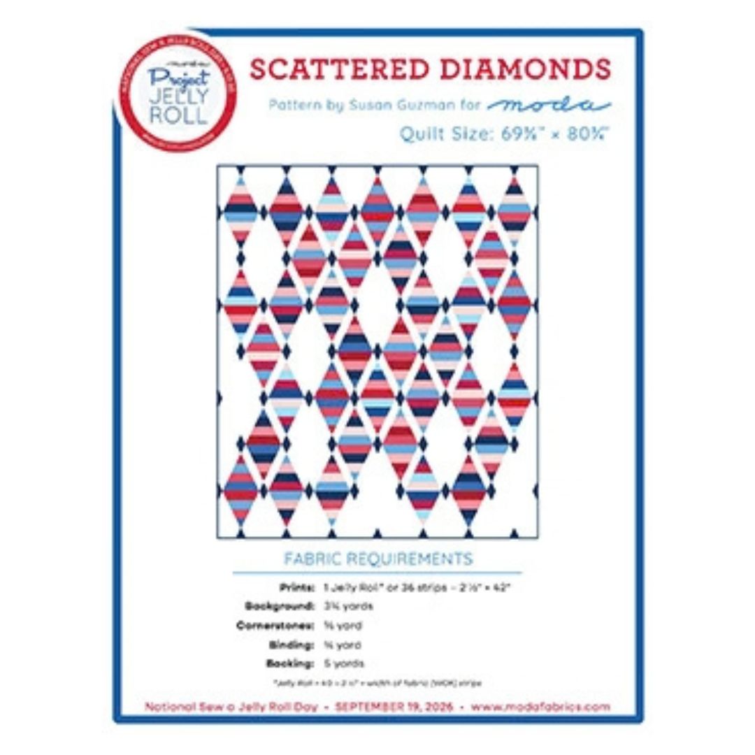 Scattered Diamonds Quilt FREE PDF Download