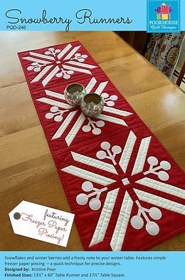 Pattern: Snowberry Runners Foundation Paper Piecing