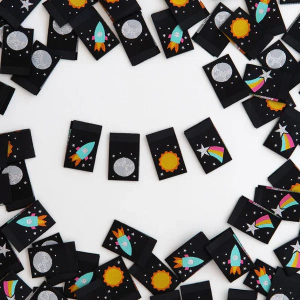 Quilt Label - Sarah Hearts | Space Multipack