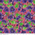 Botanic Blast by Sew Yeah Quilting - Hummingbird Floral: Raspberry