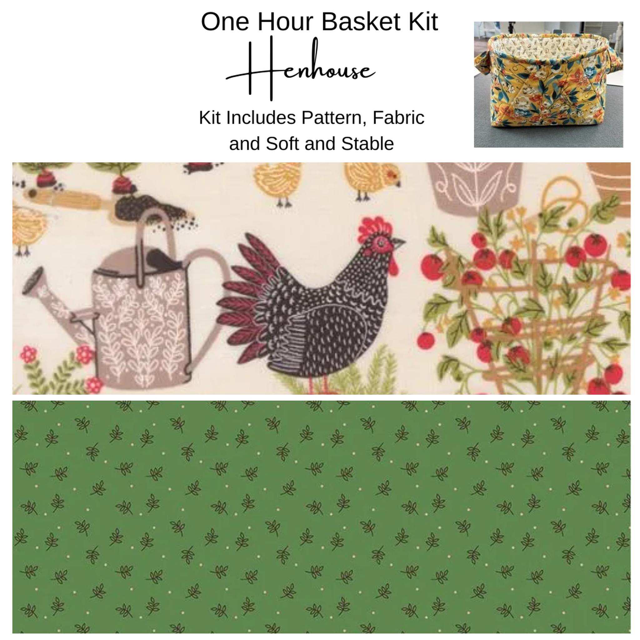 Kit: One Hour Basket - Henhouse 9"Wx 6"Dx7"T