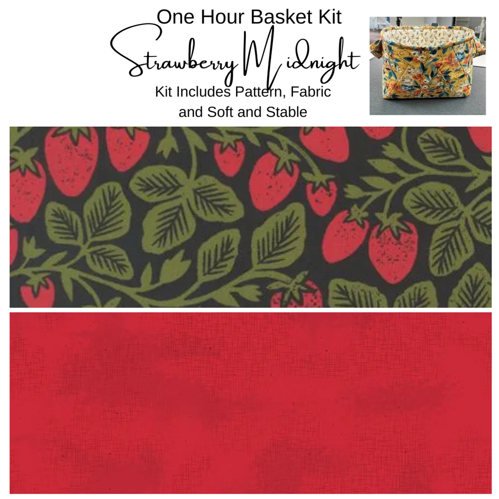 Kit: One Hour Basket - Strawberries 9"Wx 6"Dx7"T