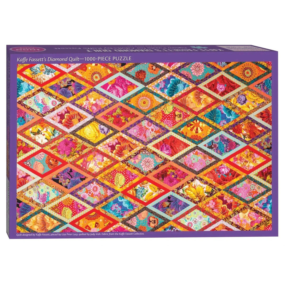 Kaffe Fassett Diamond Quilt 1000-Piece Jigsaw Puzzle