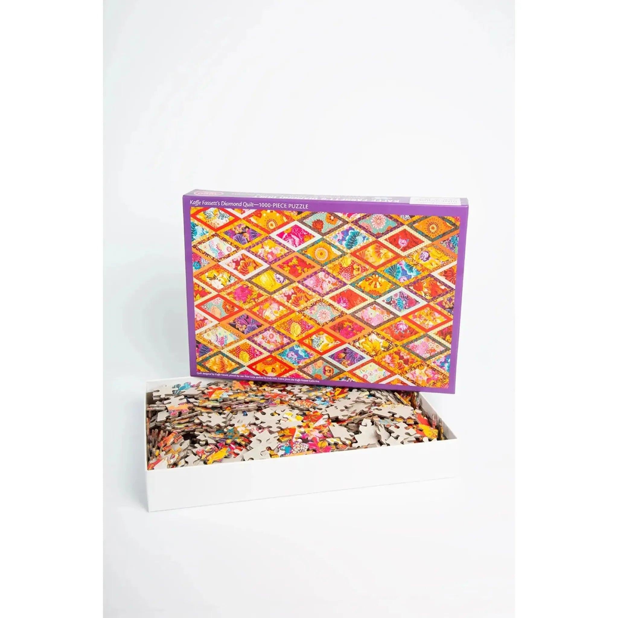 Kaffe Fassett Diamond Quilt 1000-Piece Jigsaw Puzzle