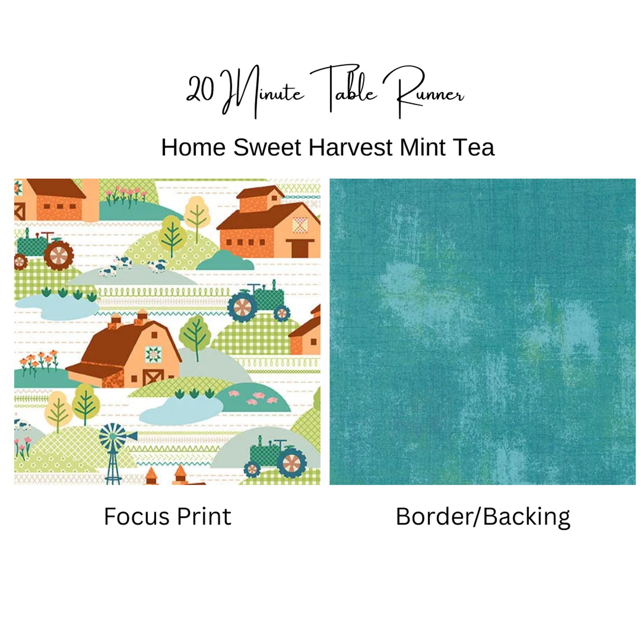 Kit: Harvest Home Farm & Mint 20 Minute Table Runner