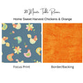 Kit: Harvest Home Chickens & Orange 20 Minute Table Runner