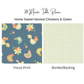 Kit: Harvest Home Chickens & Green 20 Minute Table Runner