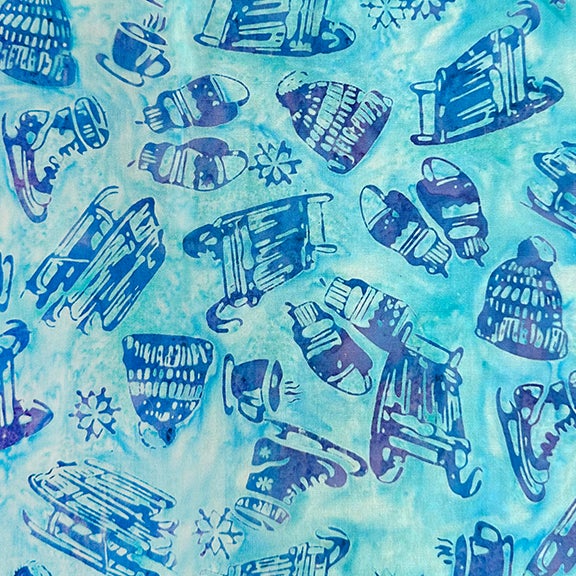 All MN Shop Hop Fabric 2025 - Sledding Azure