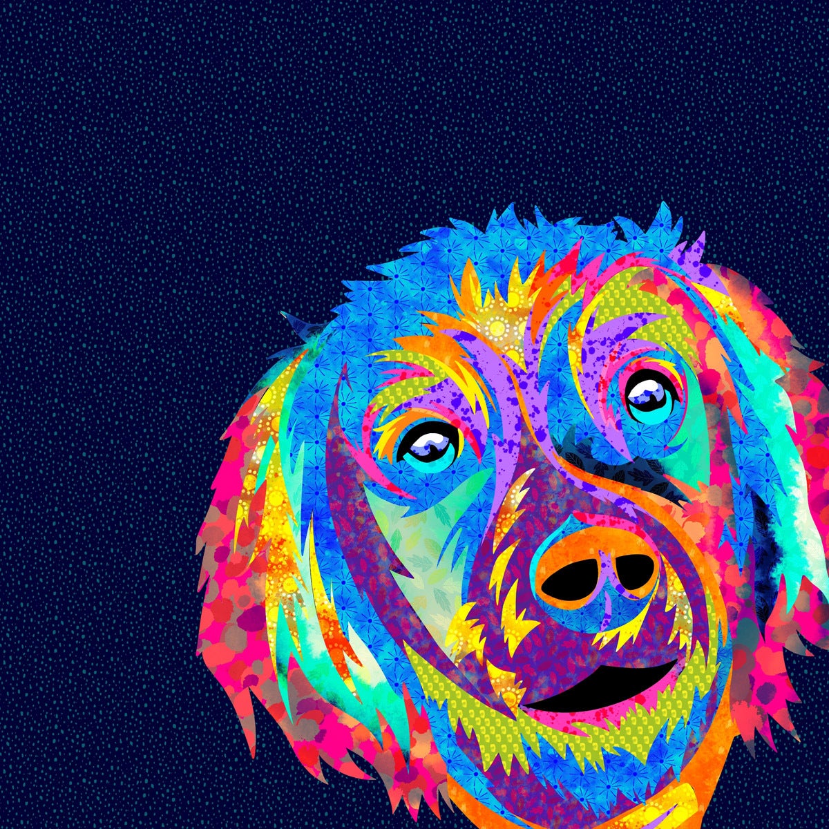 The Farmyard Collection Lola the Dog - Panel (36"x44")