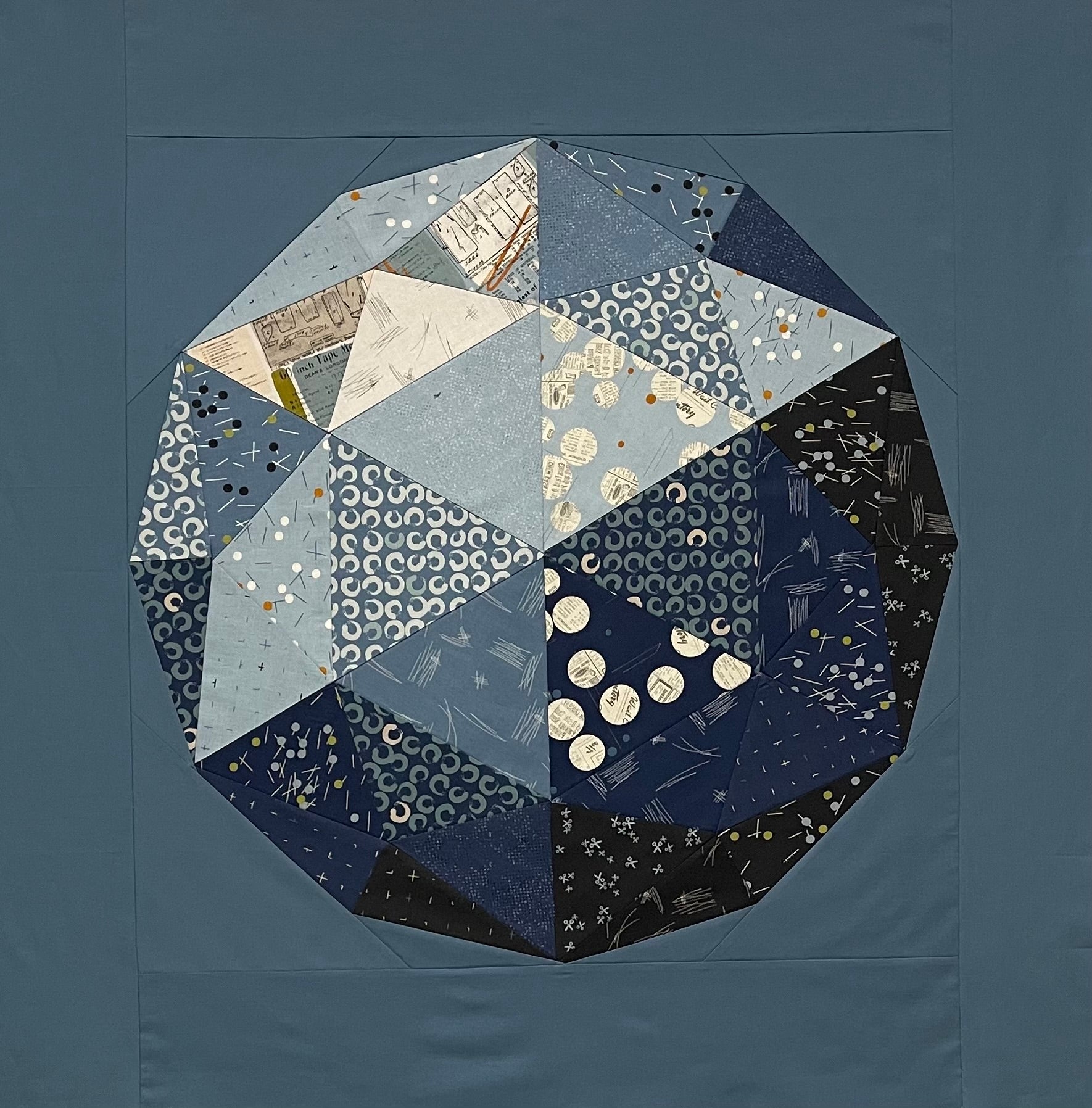 Kit: Globe in Bluish PATTERN SOLD SEPARATELY