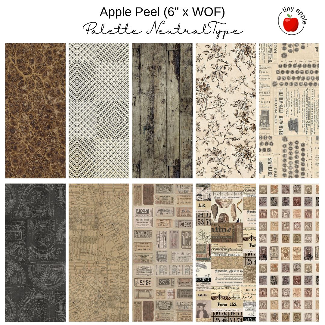 6" Apple Peels (10) - Palette Neutral by Tim Holtz