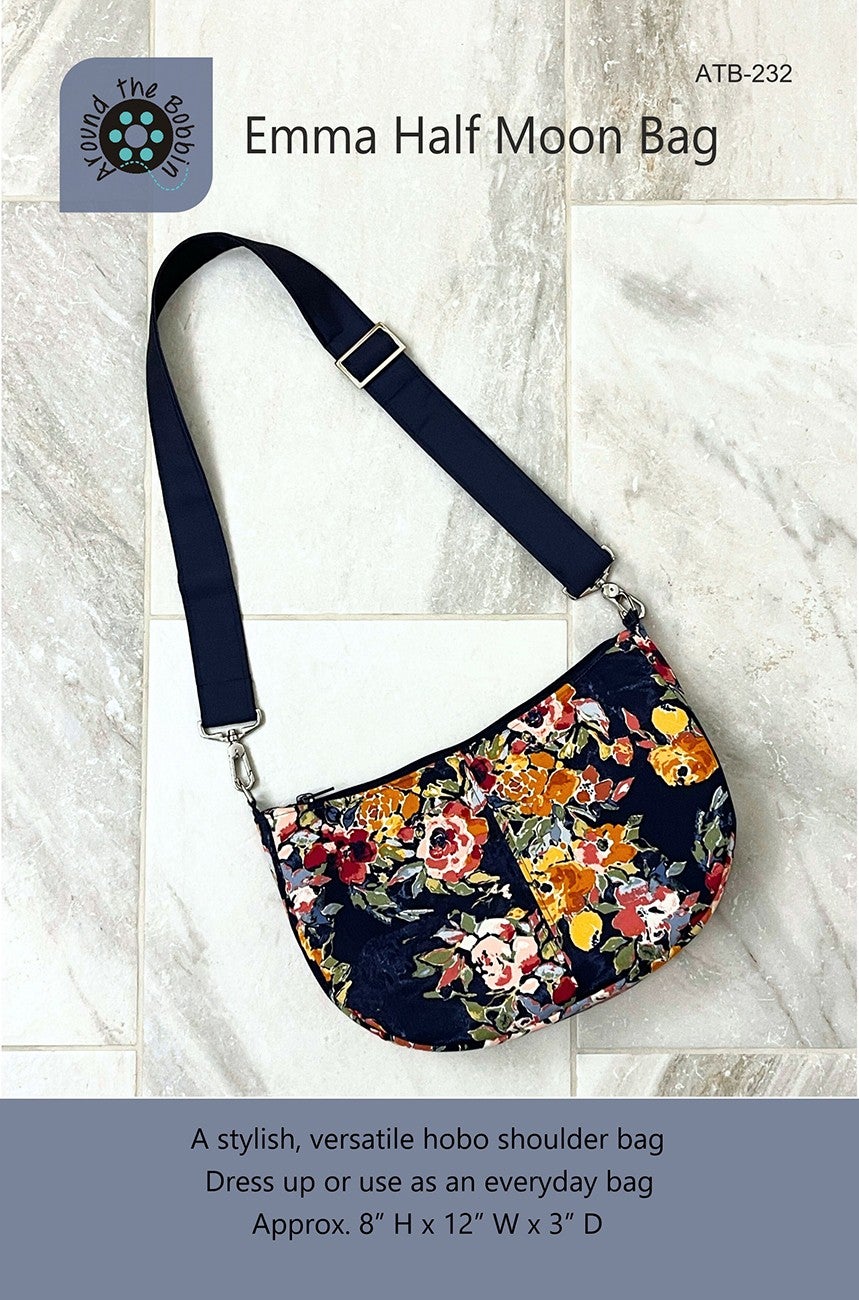 Pattern: Emma Half Moon Bag